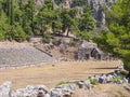 Ancient Delfi excavations in Greece.